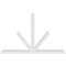 Ekena Millwork Saratoga Architectural Grade PVC Gable Bracket, 84"W x 52 1/2"H x 4"D x 4"F, 15/12 Pitch GBP084X53X0404SAR00 - alternate 4